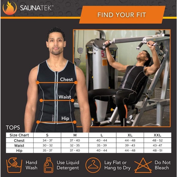 Men's Sauna Sweat Suit Vest for Exercise and Heat Training, Neoprene - Picture 7 of 7